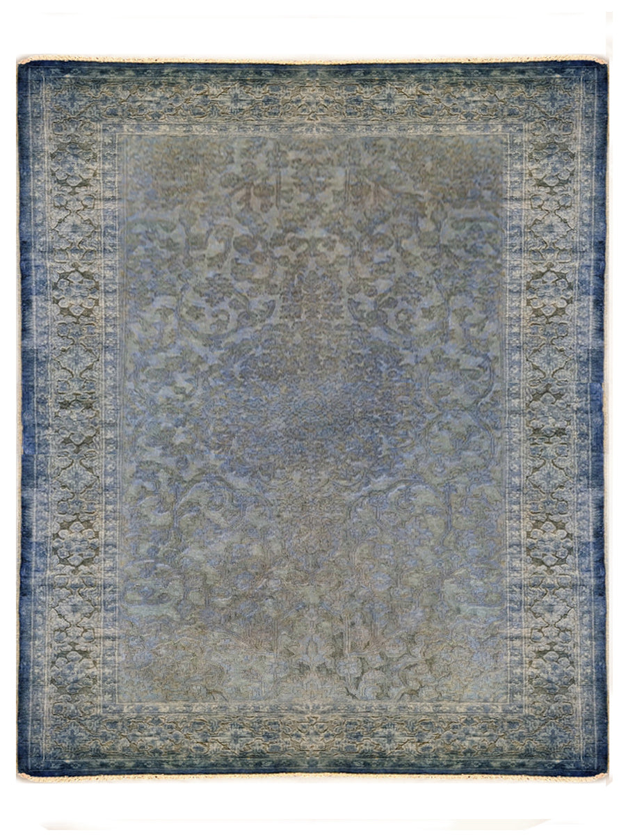 Oriental Silk Wash Chobi Rug - Size: 5.11 x 4.1