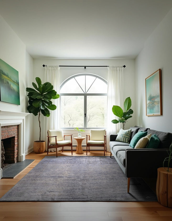 Ziegler Silk Wash Chobi Rug - Size: 9.6 x 8.2