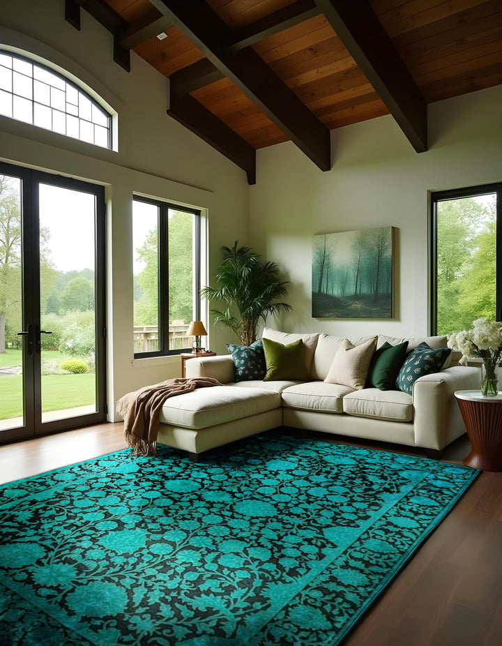 Ziegler Silk Wash Chobi Rug - Size: 9.11 x 6.11