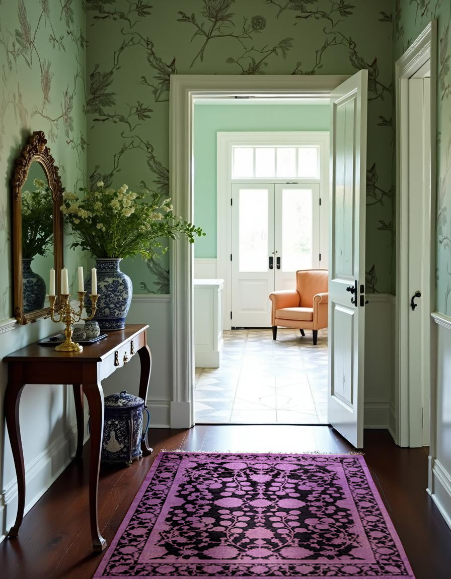 Ziegler Silk Wash Chobi Rug - Size: 6.11 x 5