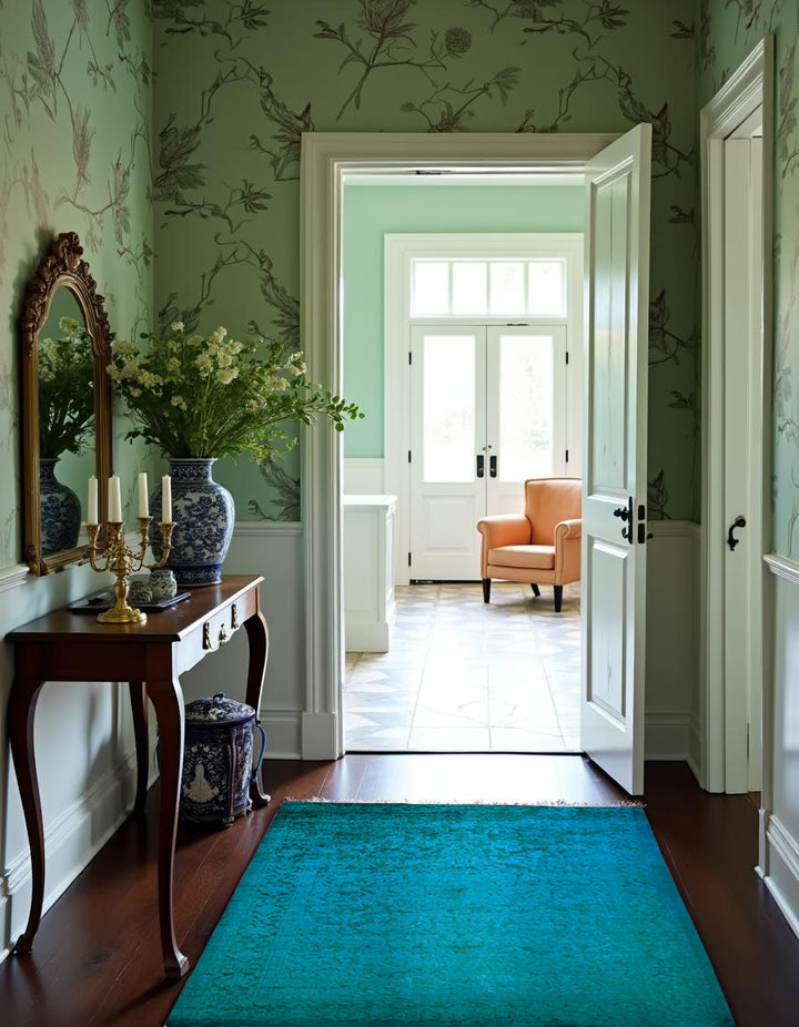 Oriental Silk Wash Chobi Rug - Size: 6.1 x 4.1