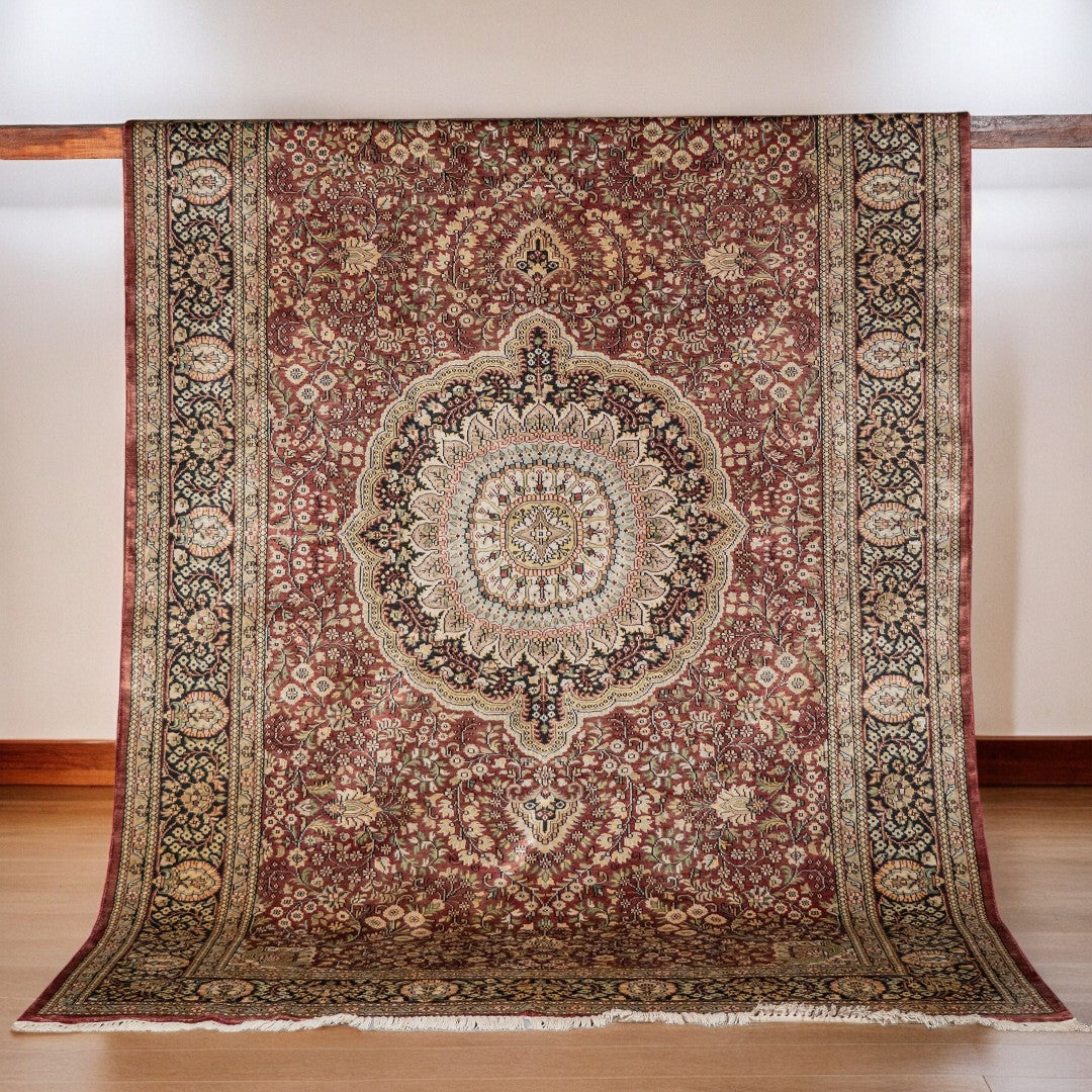 Reshamkari - Size: 9.6 x 5.11 - Imam Carpet Co