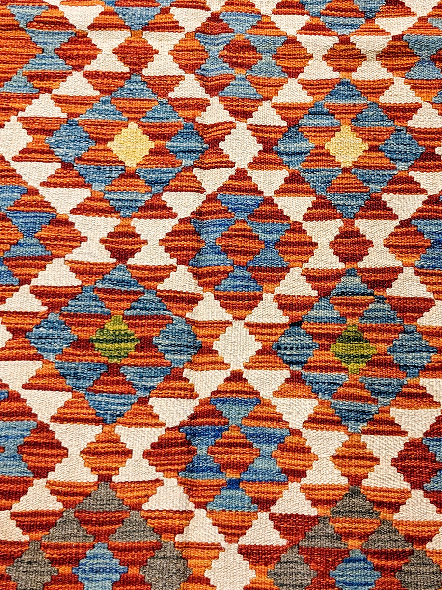 Maimana Afghanistan Kilim Rug - Size: 6.8 x 4.8