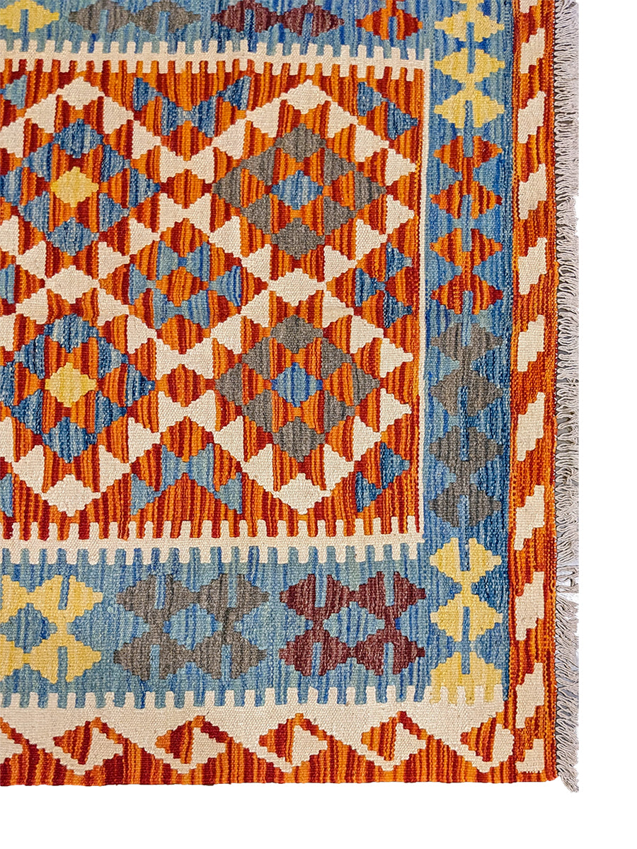 Maimana Afghanistan Kilim Rug - Size: 6.8 x 4.8