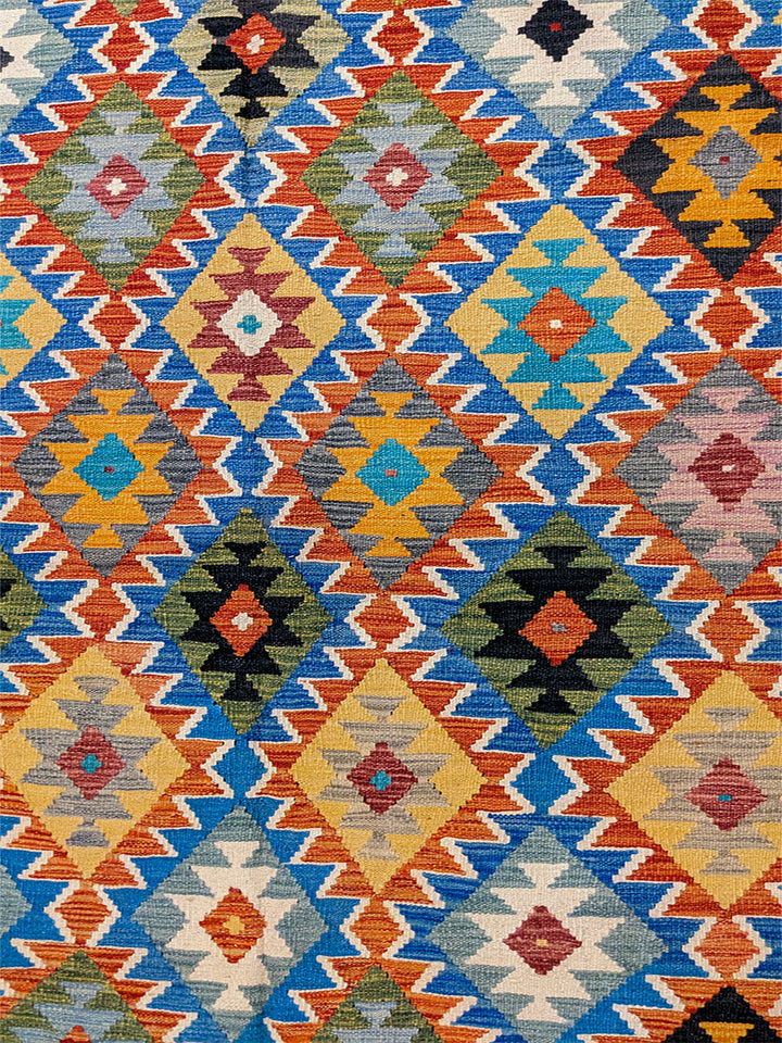 Maimana Afghanistan Kilim Rug - Size: 6.10 x 4.11