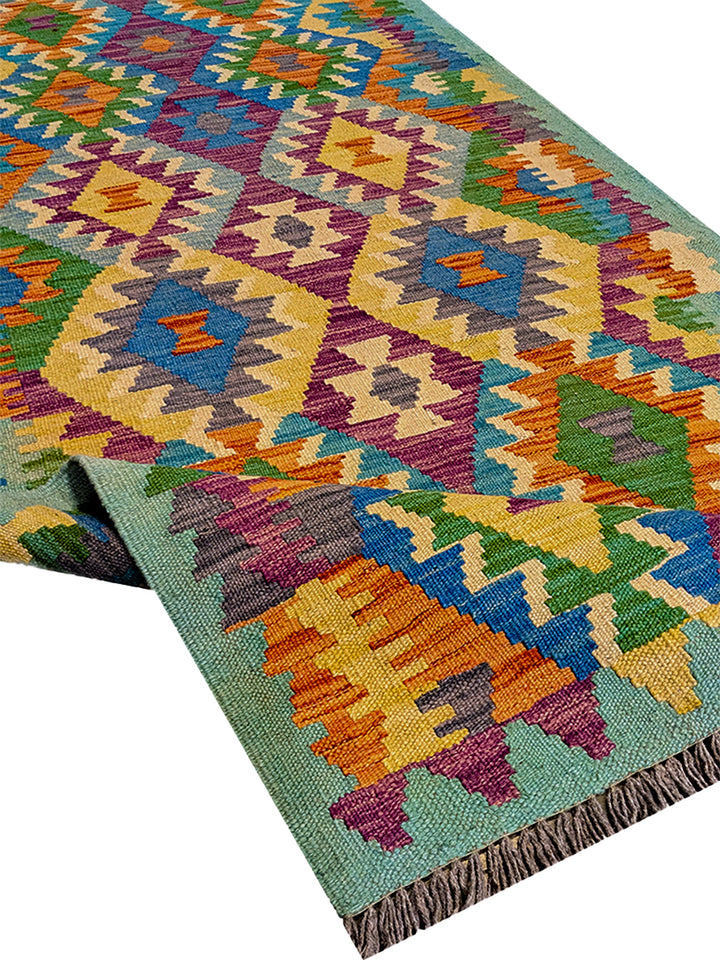 Afghan - Size: 9.10 x 2.10 - Imam Carpet Co