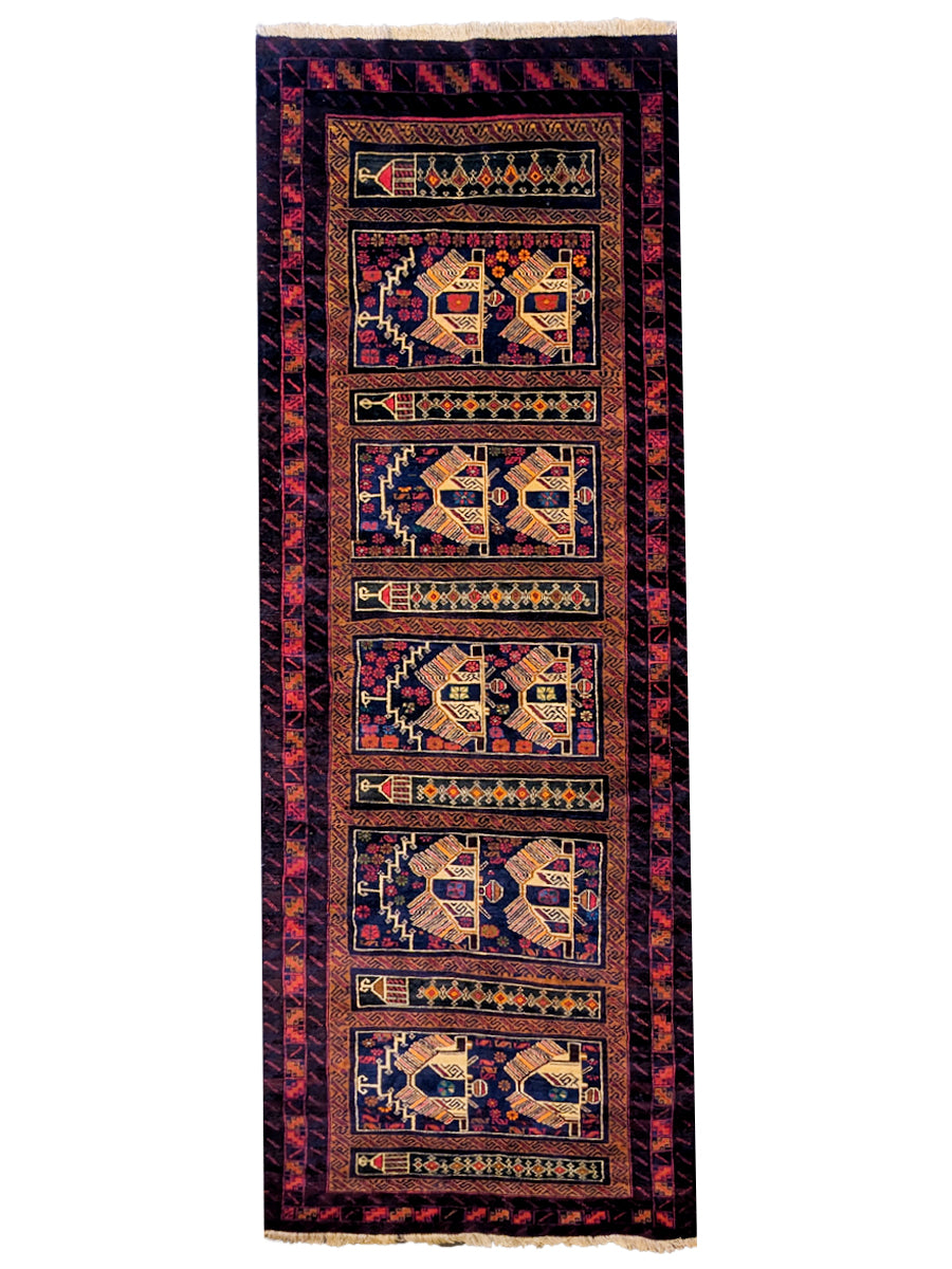 Mughal - Size: 10.2 x 3.7 - Imam Carpet Co