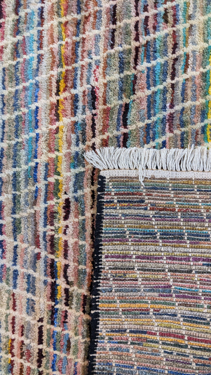 Ashanti Textured Berber Wool Rug - Size: 10.1 x 8.1