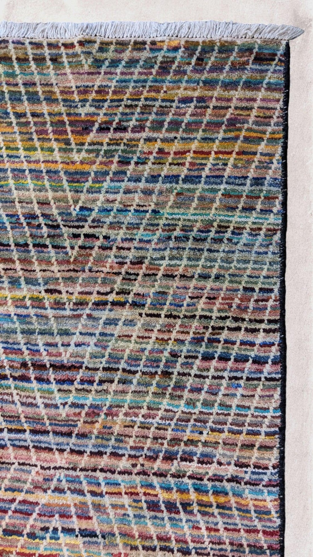 Ashanti Textured Berber Wool Rug - Size: 10.1 x 8.1
