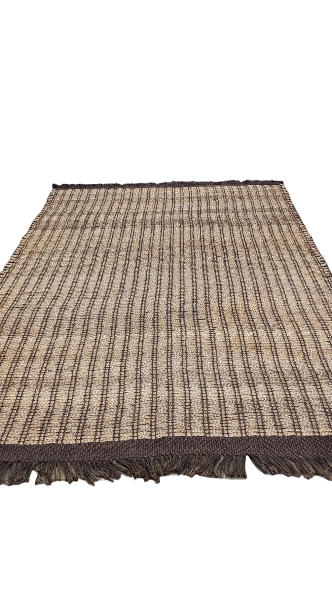 Flatweave Natural Jute Rug - Size: 8.1 x 5.1