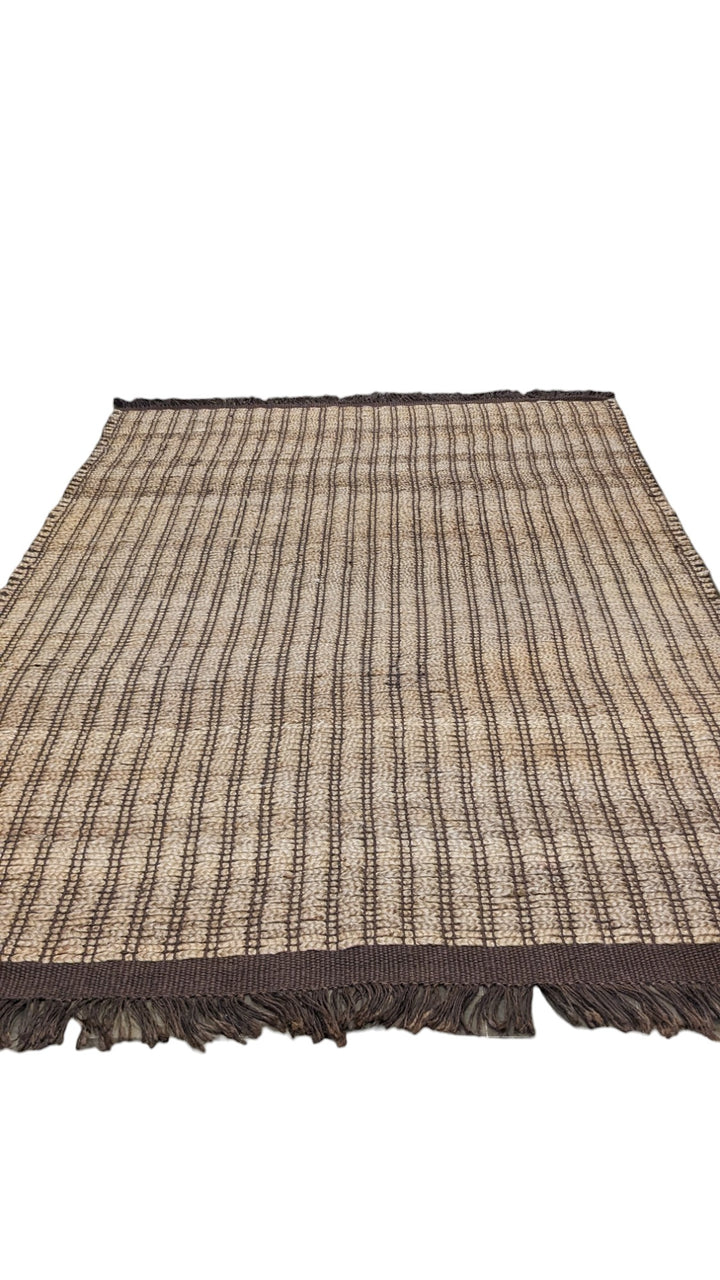 Flatweave Natural Jute Rug - Size: 8.1 x 5.1