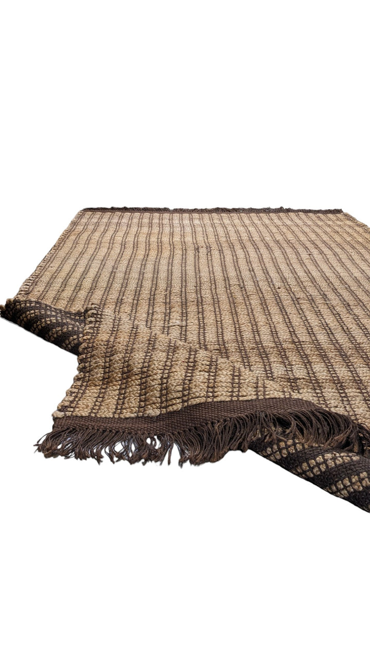 Flatweave Natural Jute Rug - Size: 8.1 x 5.1