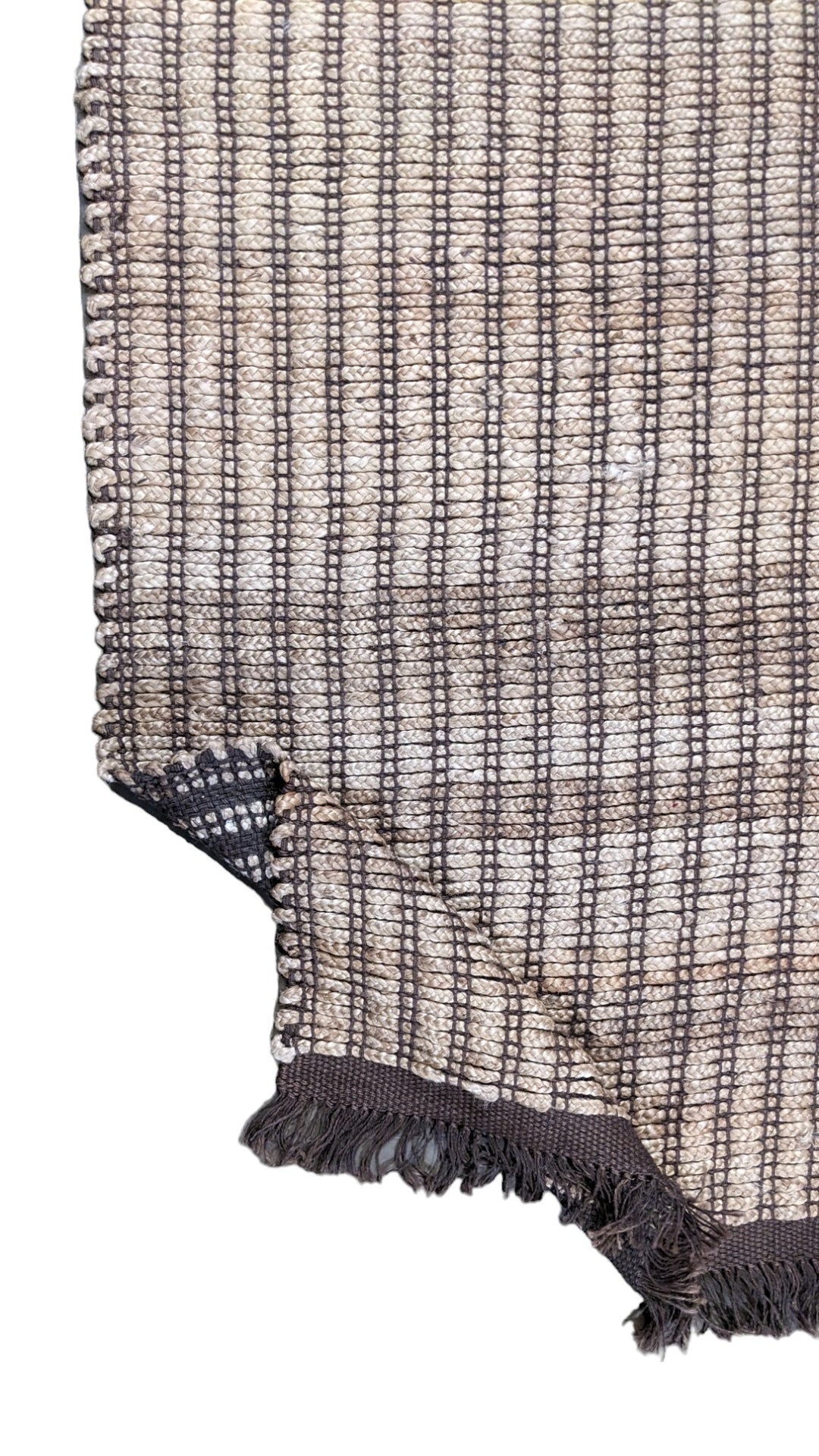Flatweave Natural Jute Rug - Size: 8.1 x 5.1