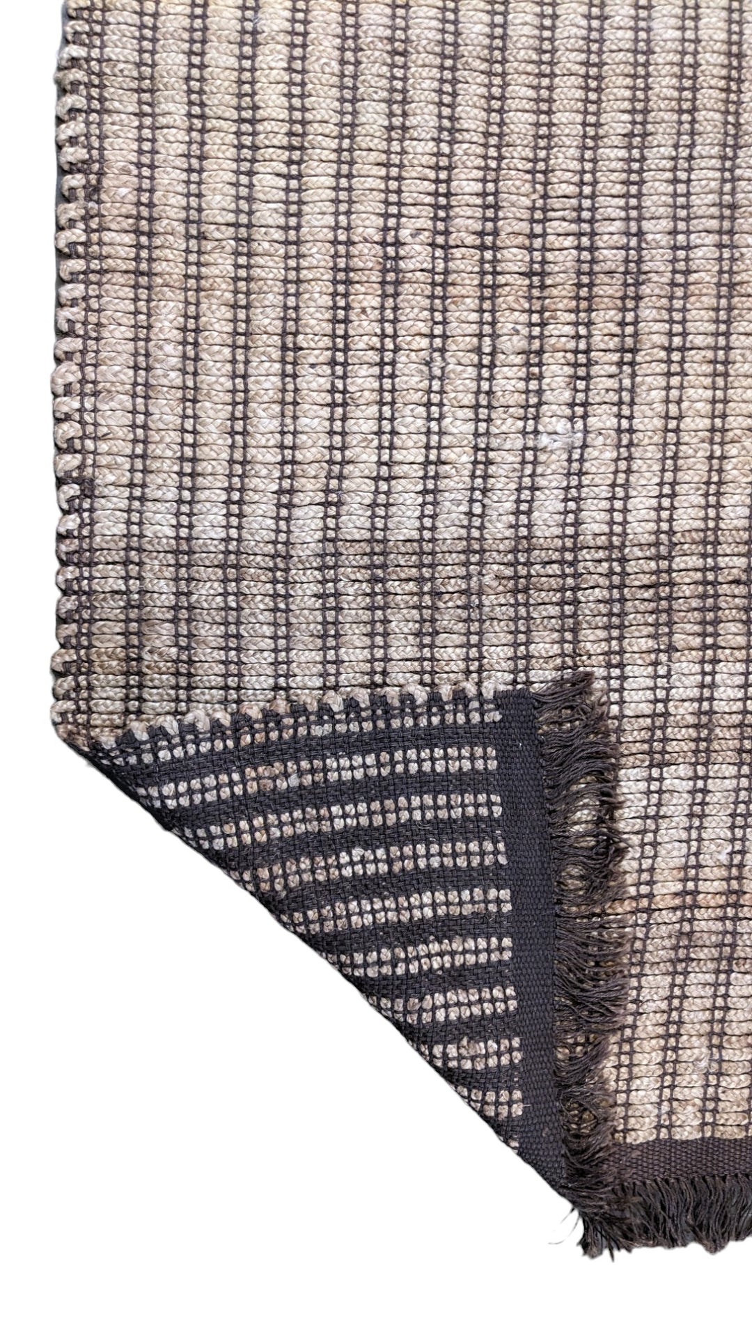 Flatweave Natural Jute Rug - Size: 8.1 x 5.1