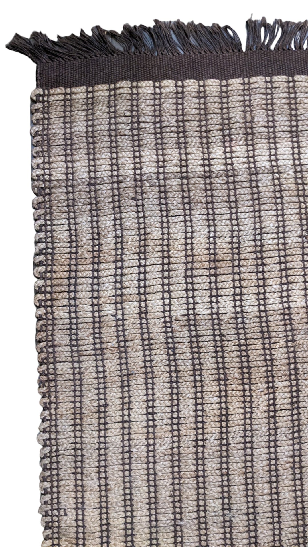 Flatweave Natural Jute Rug - Size: 8.1 x 5.1