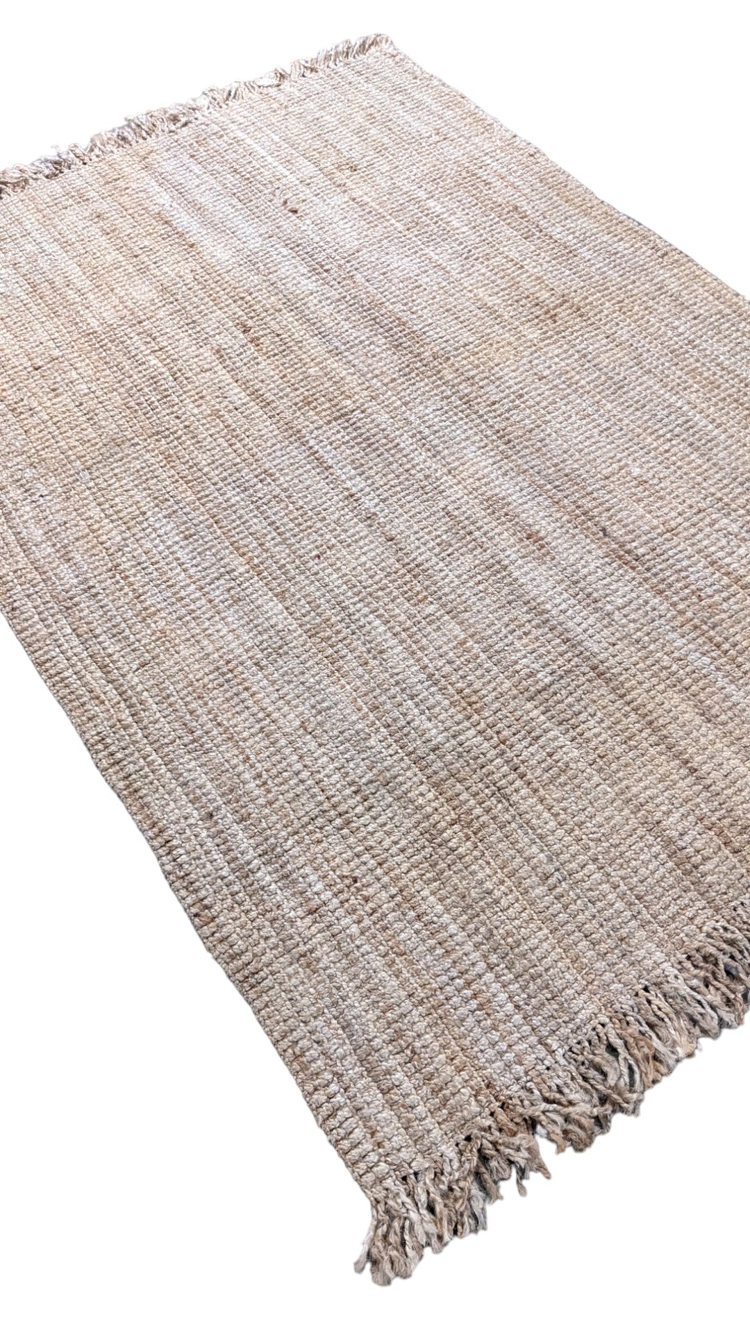 Chunky Natural Jute Rug - Size: 7.4 x 5.3