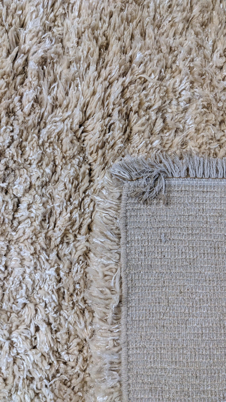 Lumen Shaggy Hand Knotted Rug - Size: 8.7 x 6.3