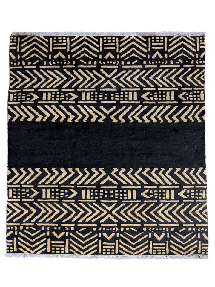 Dinka Hand Knotted Rug - Size: 9.11 x 8.3