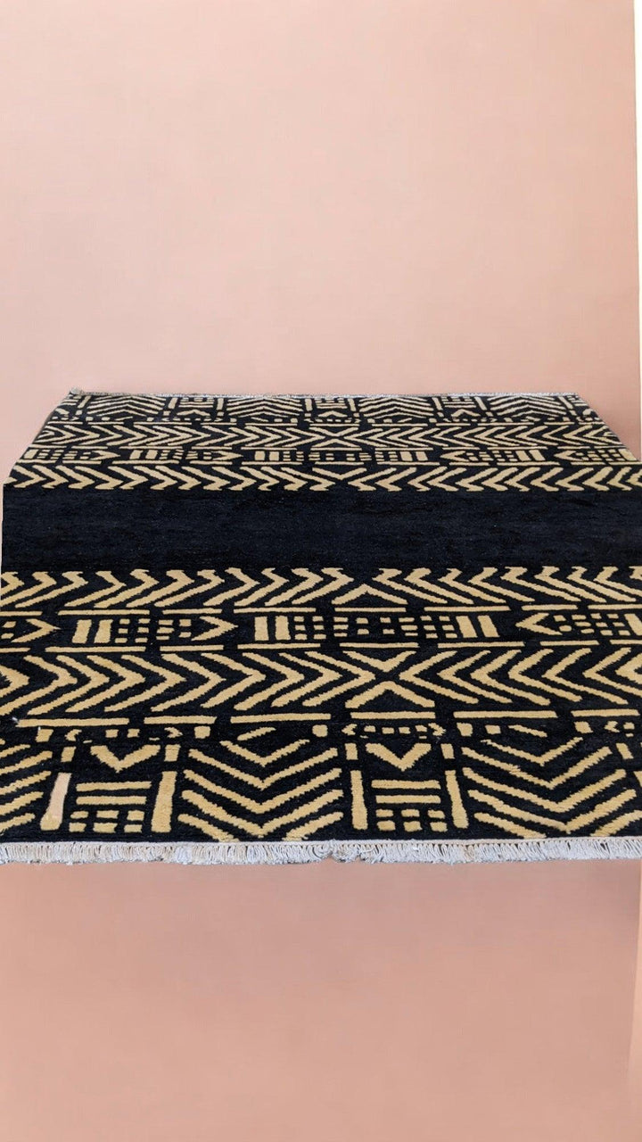 Dinka Hand Knotted Rug - Size: 9.11 x 8.3