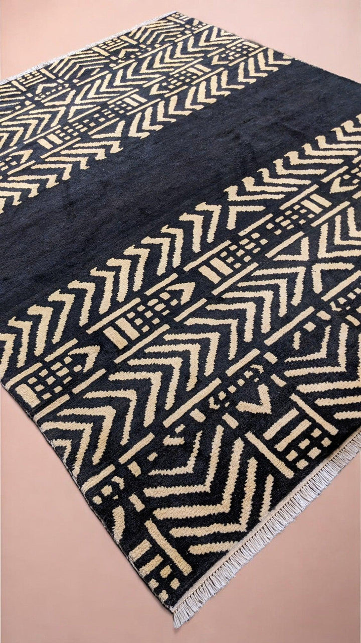 Dinka Hand Knotted Rug - Size: 9.11 x 8.3
