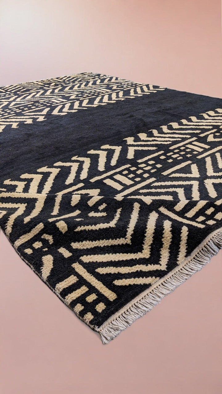 Dinka Hand Knotted Rug - Size: 9.11 x 8.3
