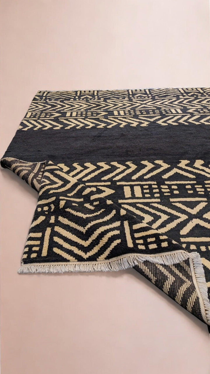 Dinka Hand Knotted Rug - Size: 9.11 x 8.3