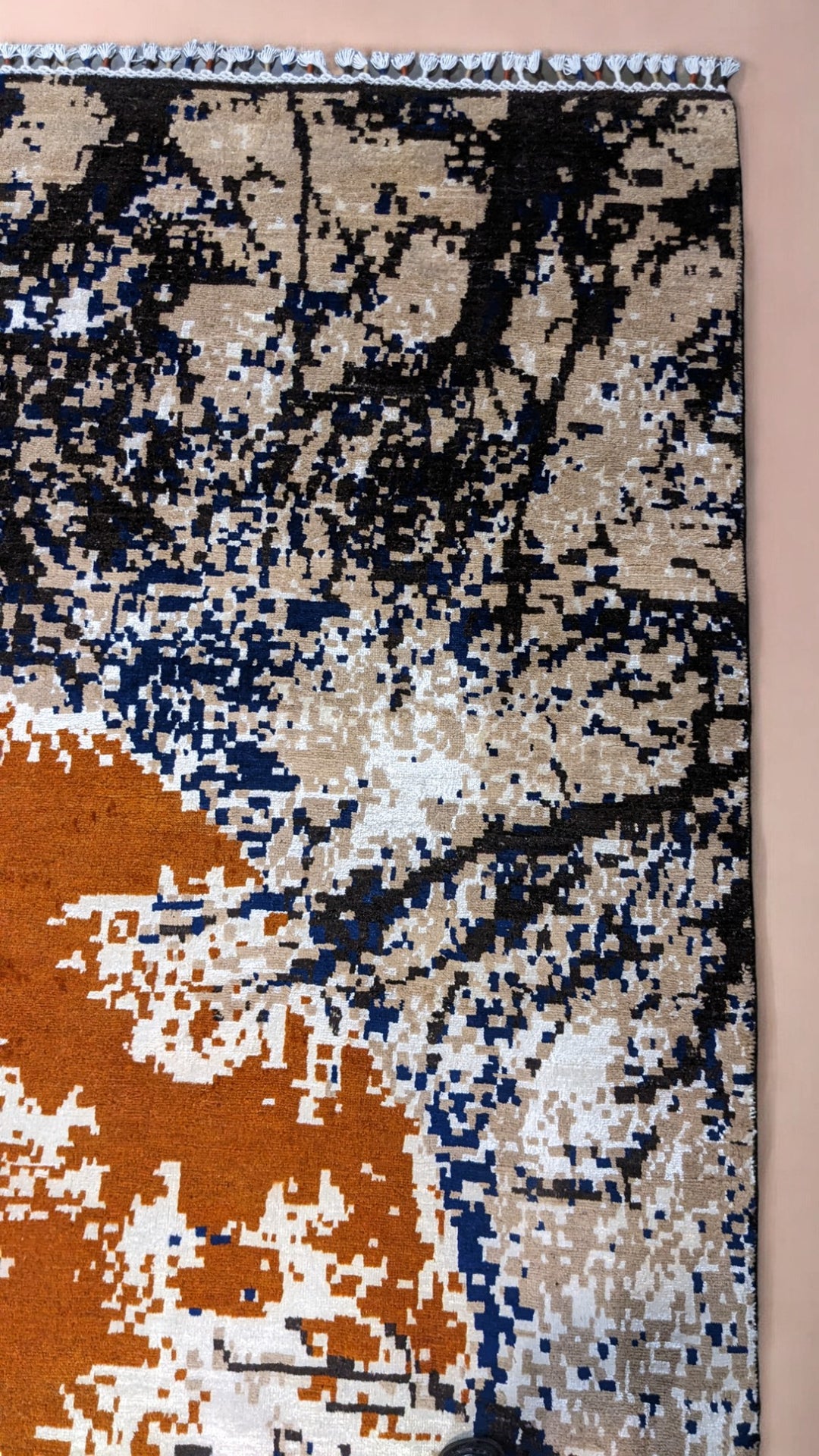Estuary Modern Chobi Silk & Wool Rug - Size: 10.6 x 7.11