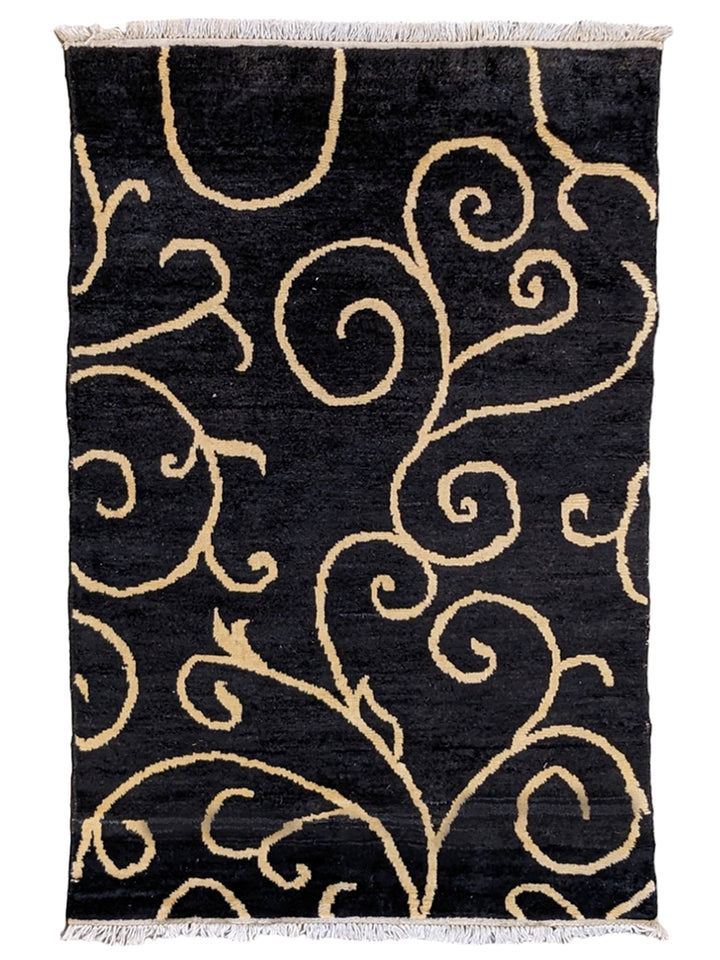 Crimson Berber Wool Rug - Size: 6 x 4