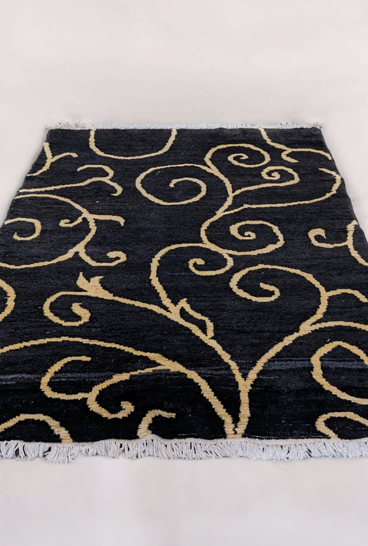 Crimson Berber Wool Rug - Size: 6 x 4