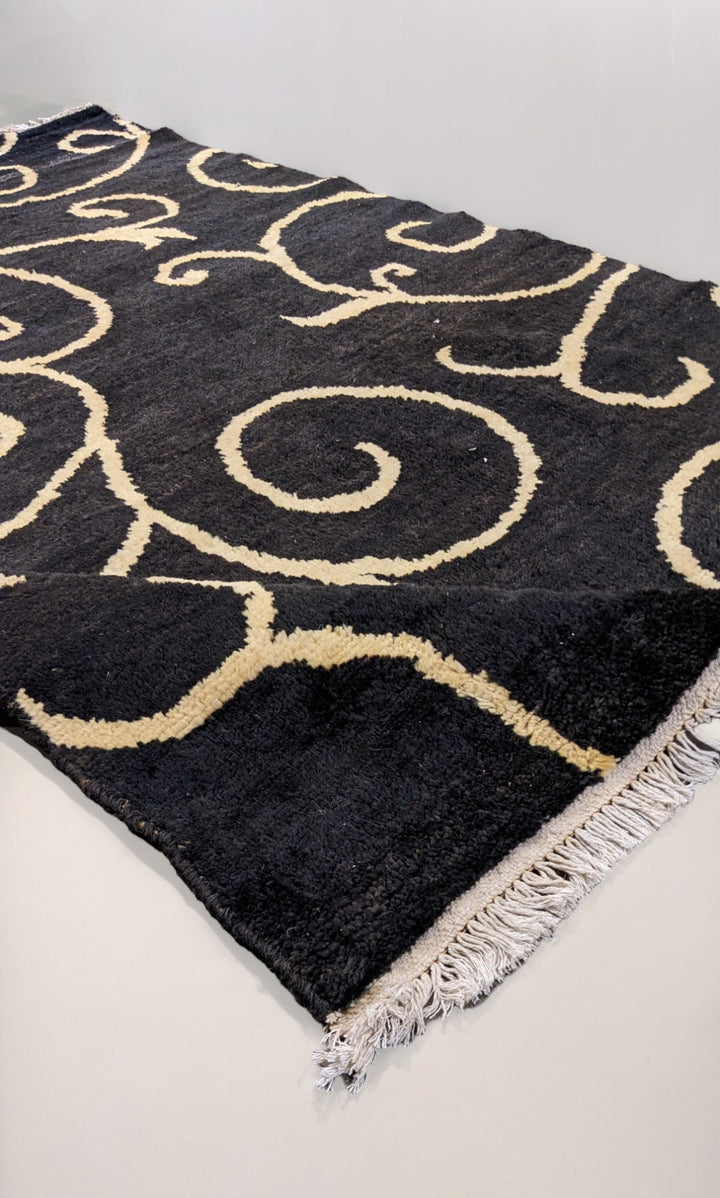 Crimson Berber Wool Rug - Size: 6 x 4