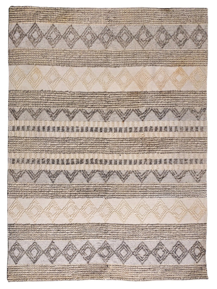 Eumo Modern Textured Wool Rug - Size: 10.2 x 7.4