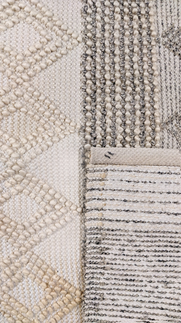 Eumo Modern Textured Wool Rug - Size: 10.2 x 7.4