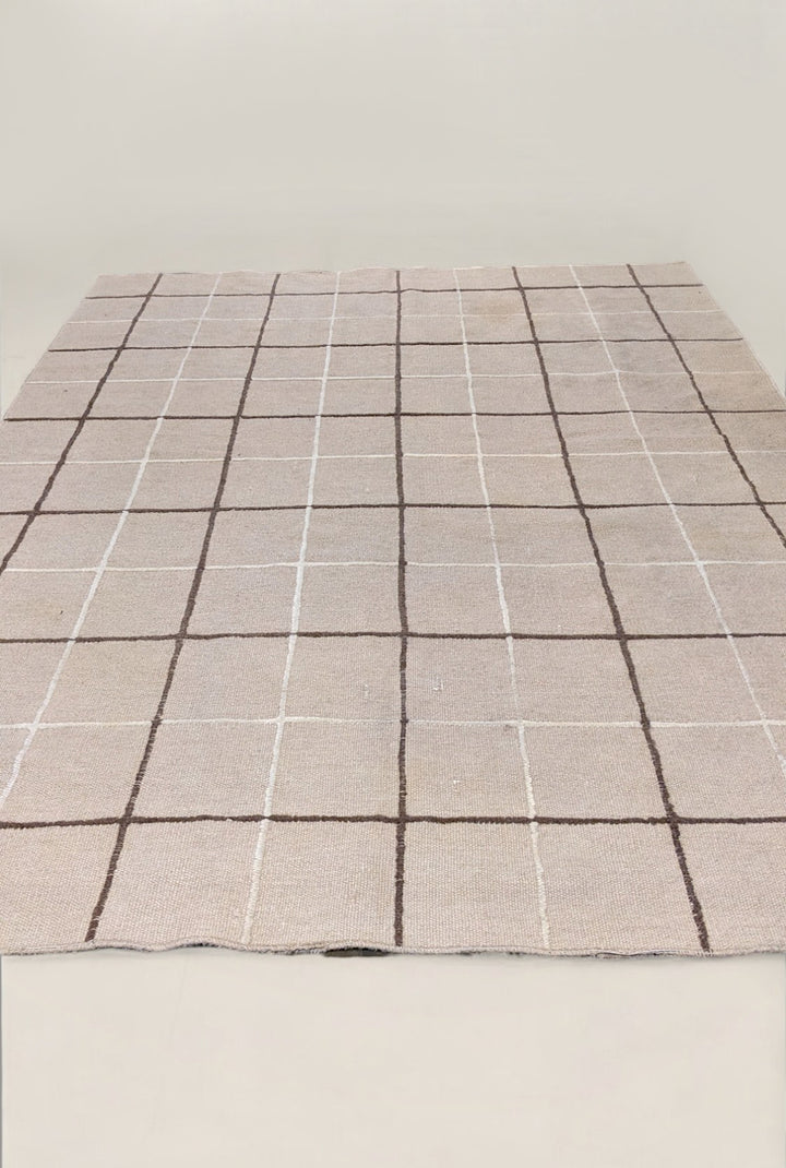 Modern Flatweave Rug - Size: 9.6 x 6.8