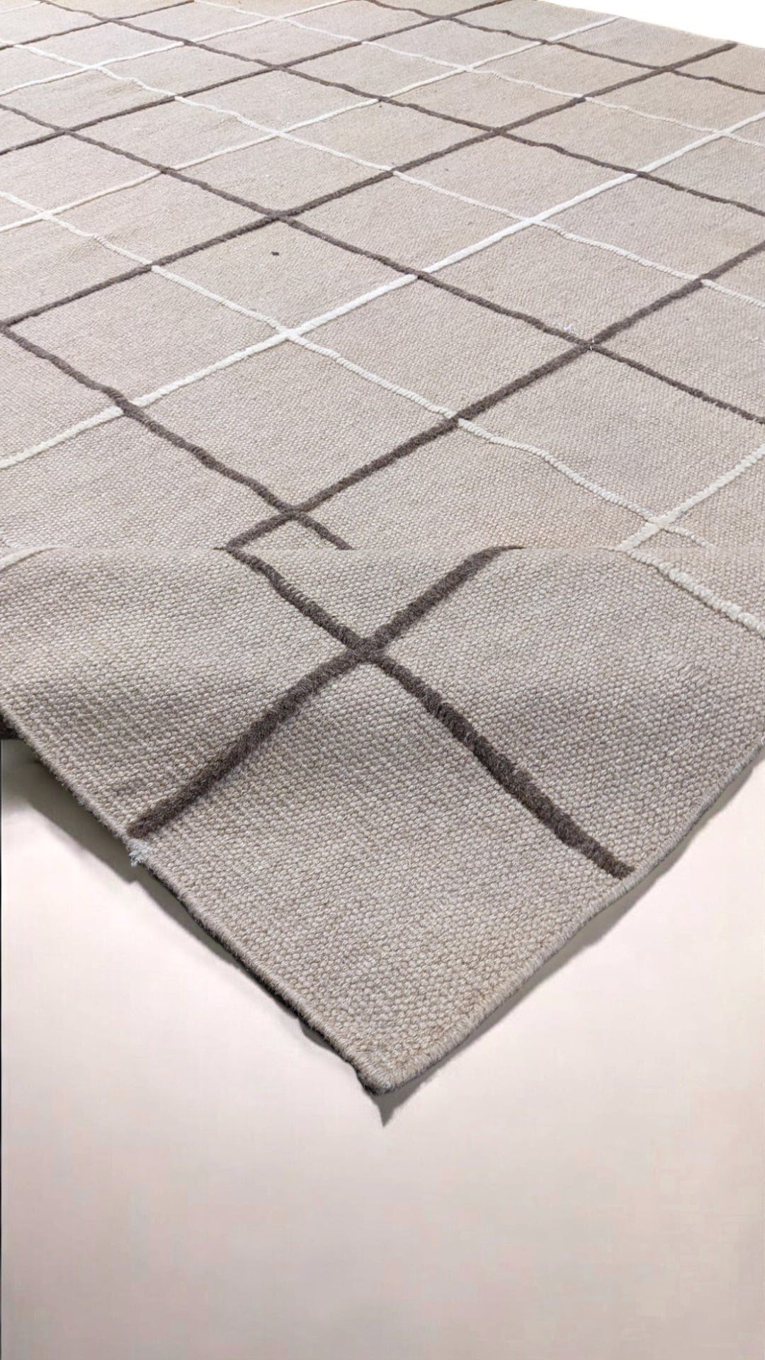 Modern Flatweave Rug - Size: 9.6 x 6.8