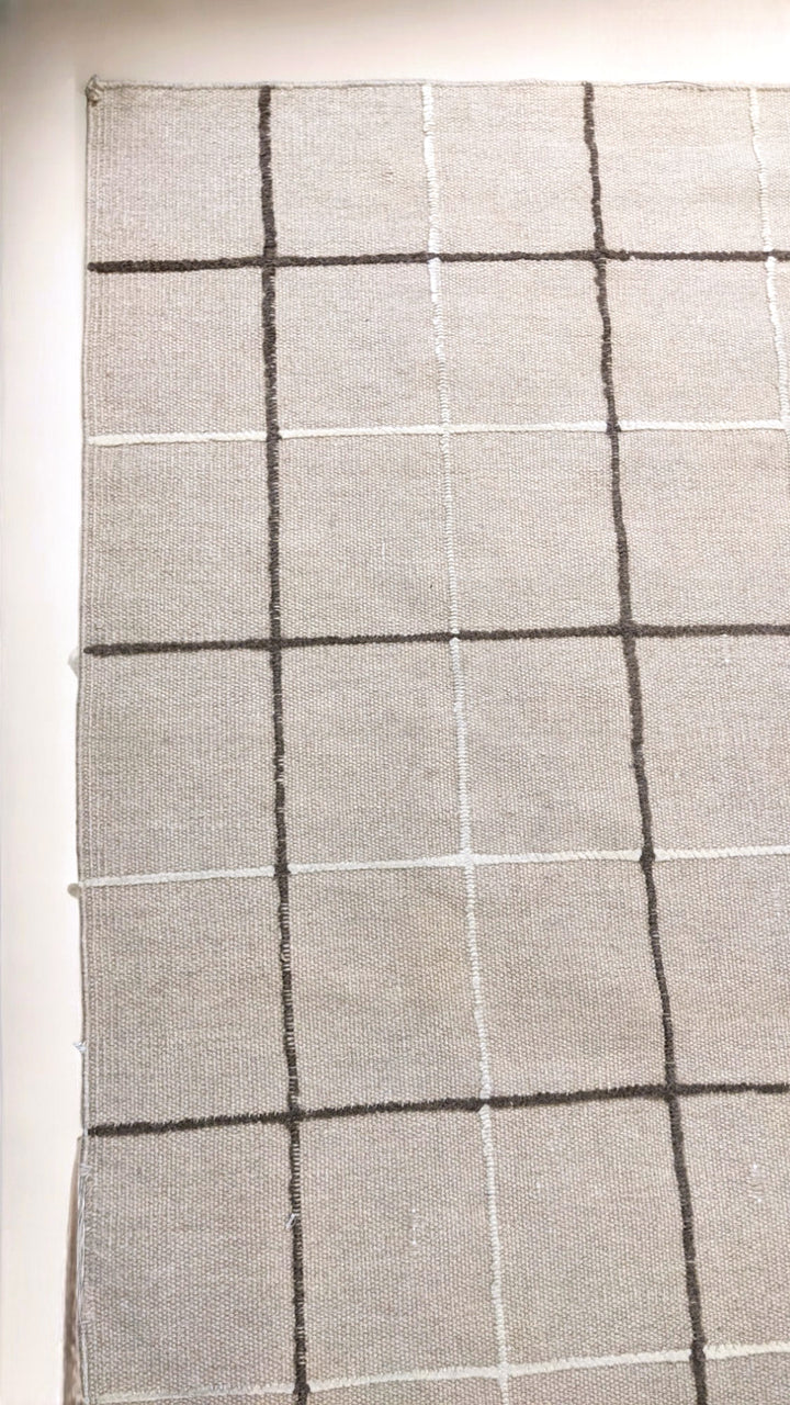Modern Flatweave Rug - Size: 9.6 x 6.8