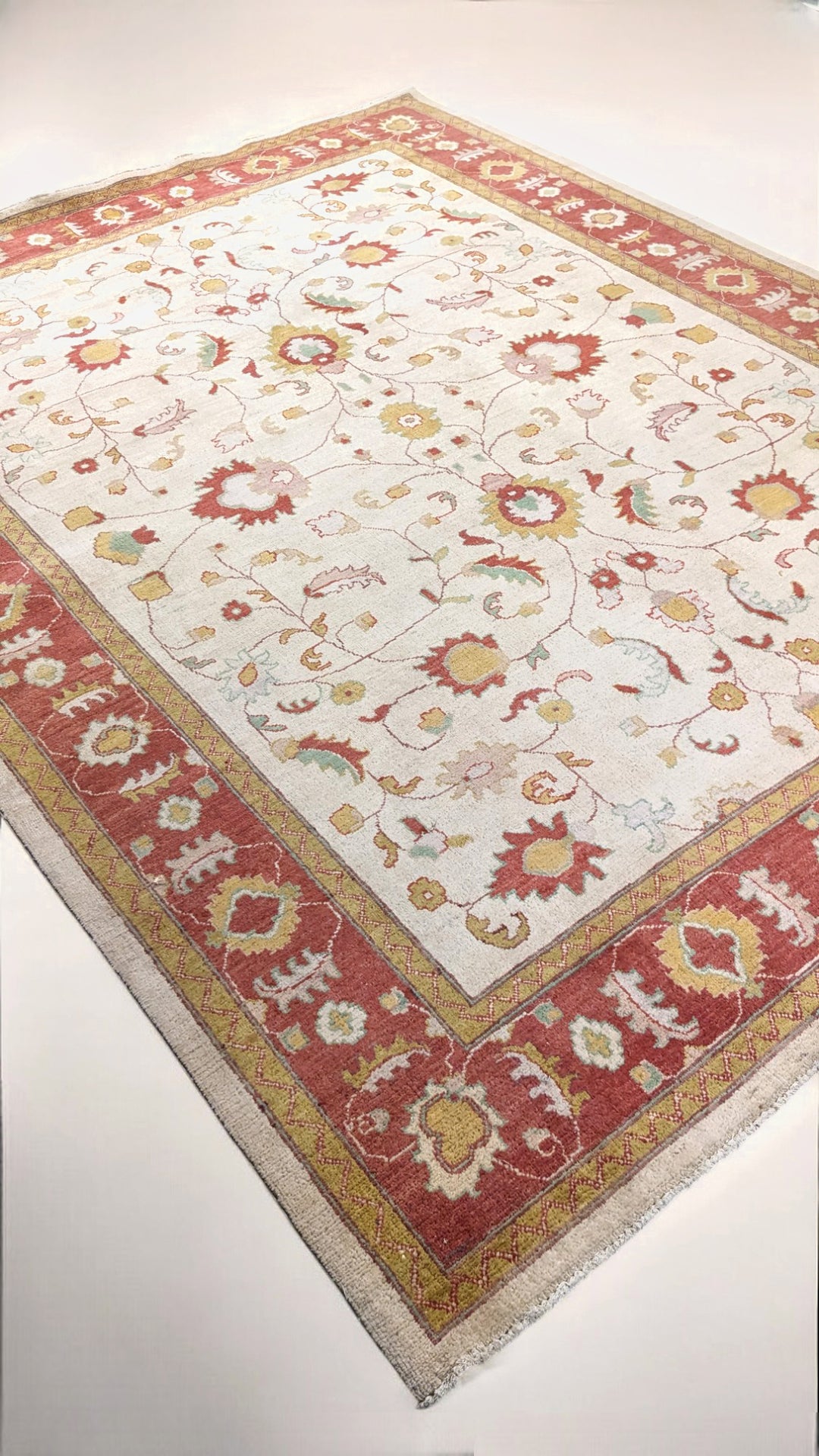Farahan Ziegler Afghan Chobi Rug - Size: 11.8 x 8.10