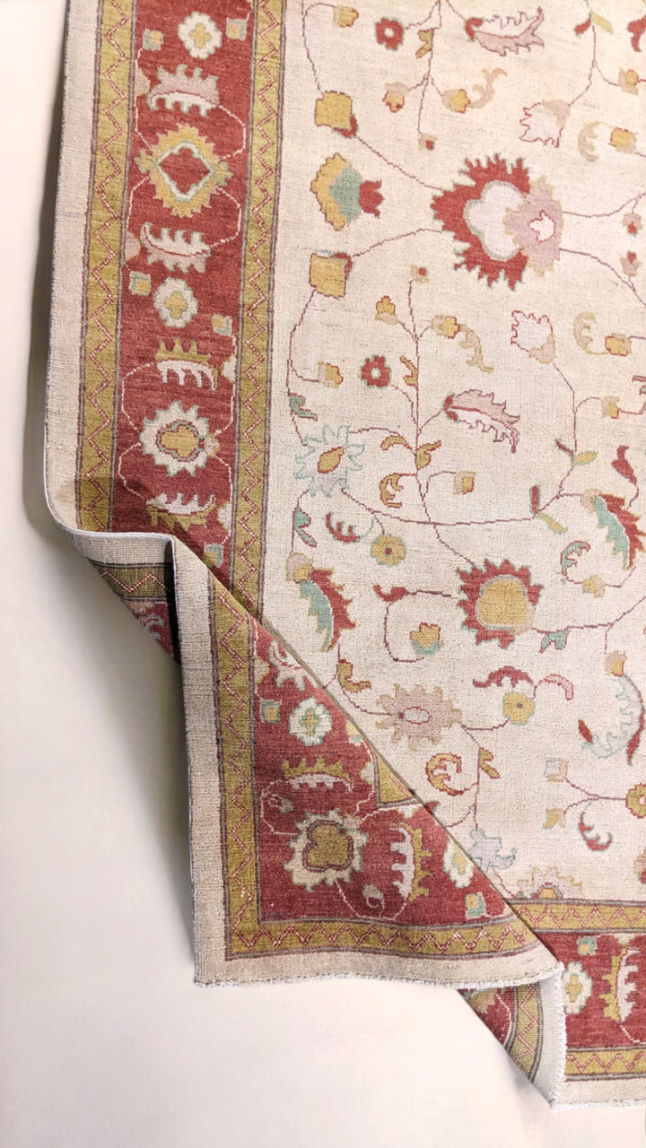 Farahan Ziegler Afghan Chobi Rug - Size: 11.8 x 8.10