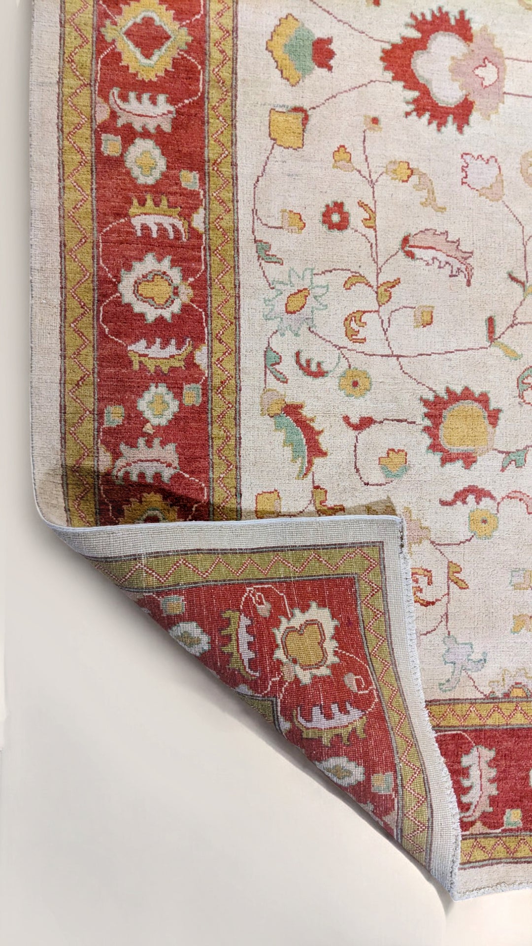Farahan Ziegler Afghan Chobi Rug - Size: 11.8 x 8.10