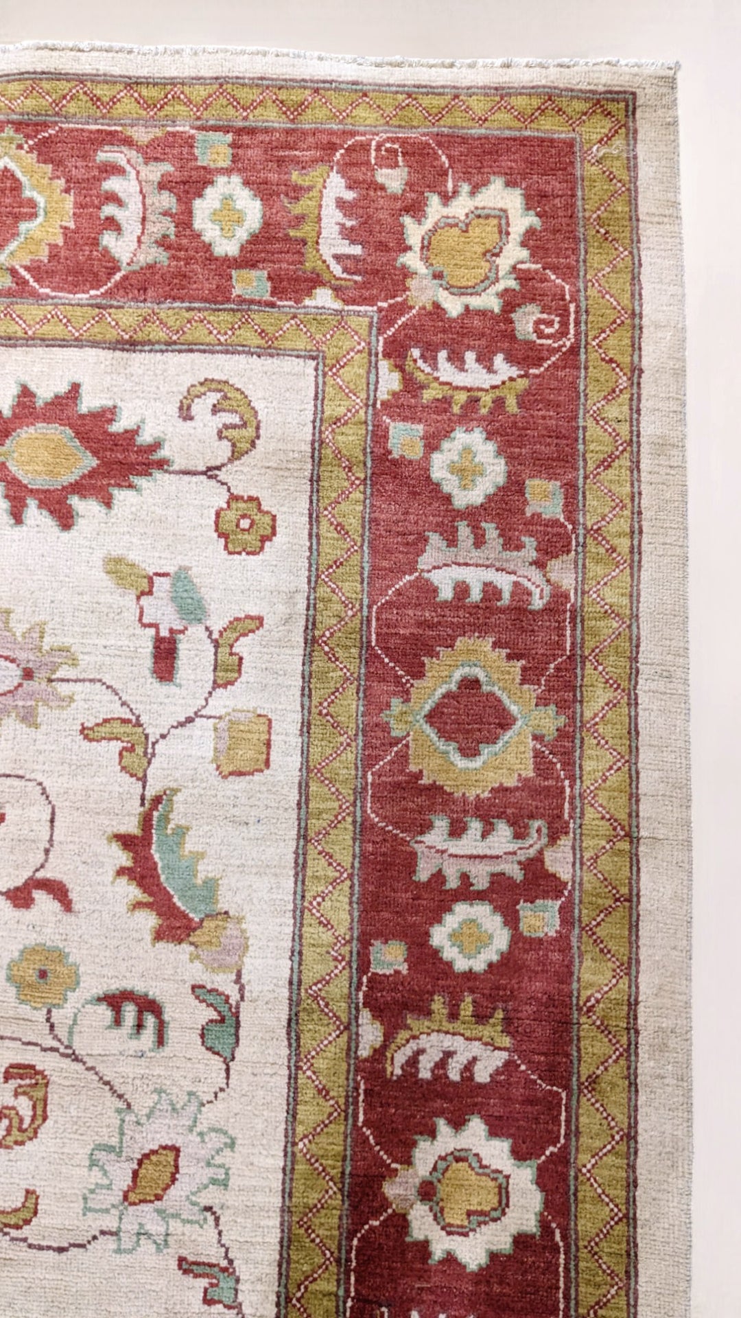 Farahan Ziegler Afghan Chobi Rug - Size: 11.8 x 8.10