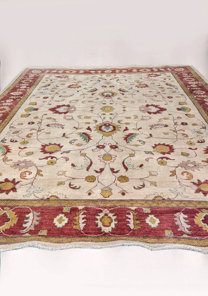 Farahan Ziegler Afghan Chobi Rug - Size: 11.8 x 8.10