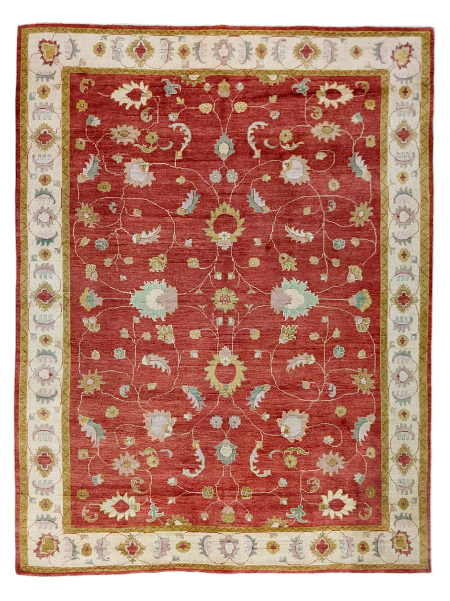 Serenza Sultani Modern Chobi Hand Knotted Wool Rug - Size: 11 x 8.6
