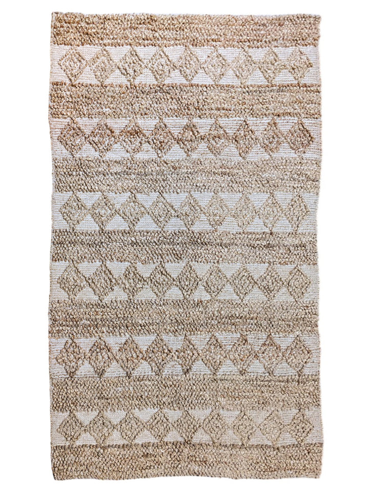 Braided Natural Jute Rug - Size: 7.4 x 4.10