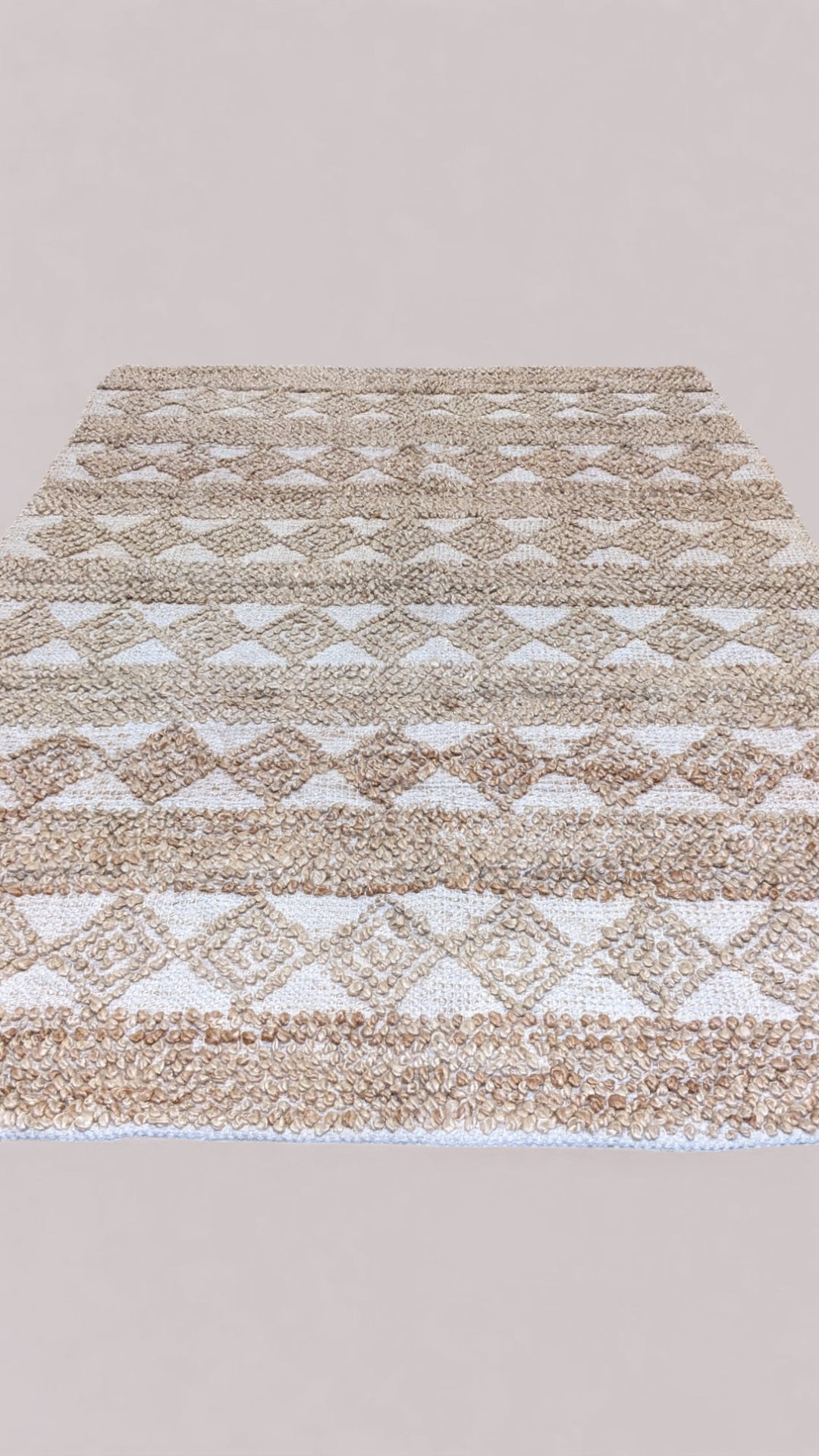 Braided Natural Jute Rug - Size: 7.4 x 4.10