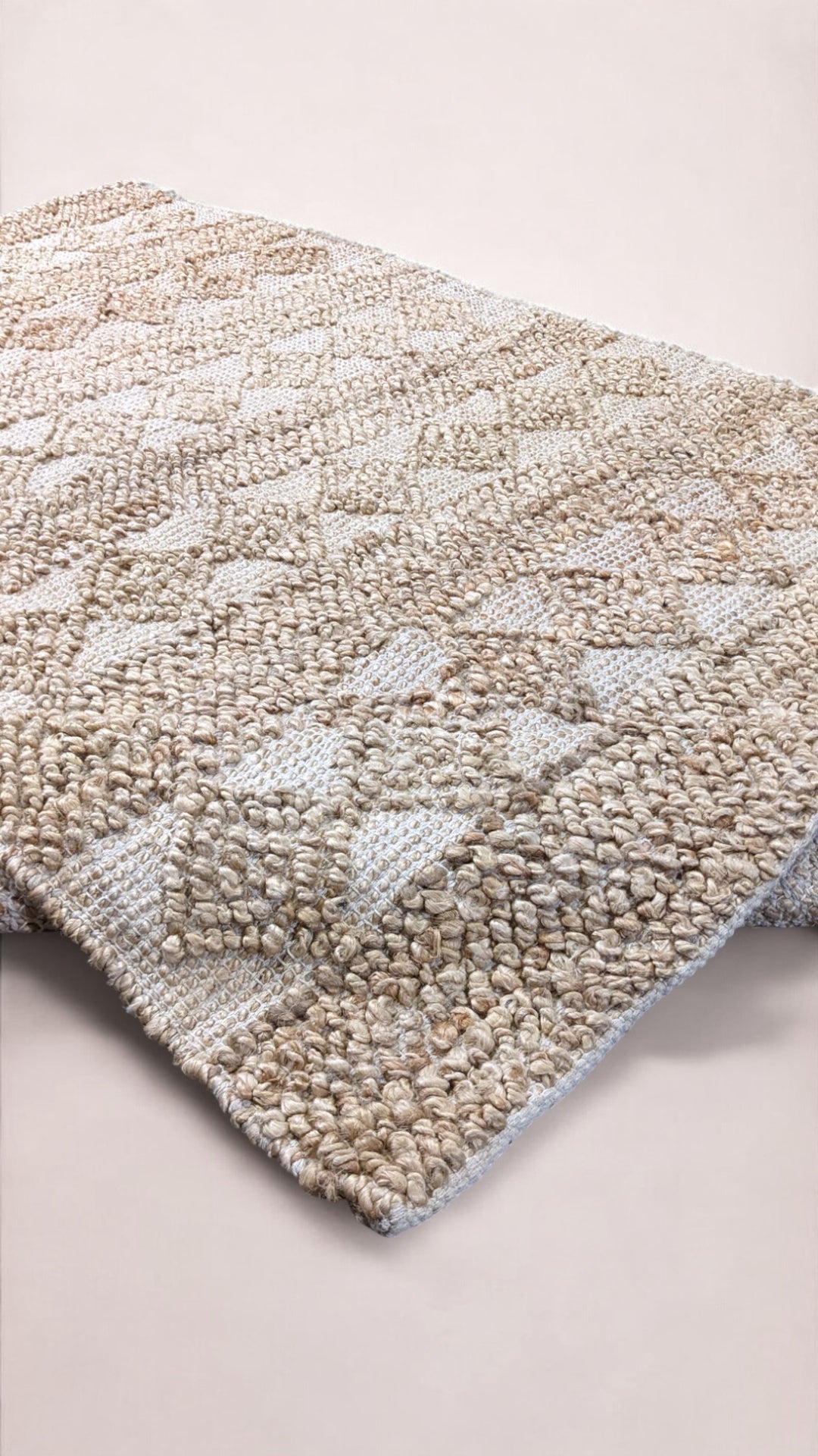 Braided Natural Jute Rug - Size: 7.4 x 4.10