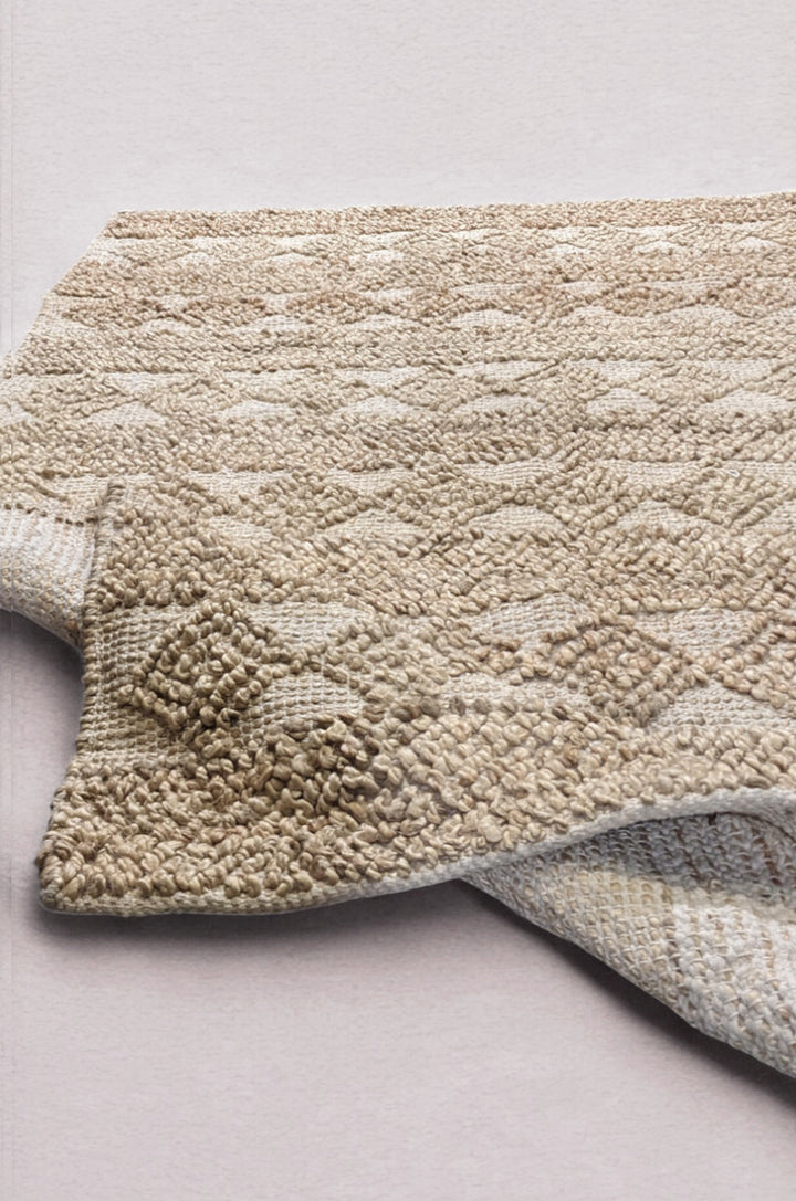 Braided Natural Jute Rug - Size: 7.4 x 4.10