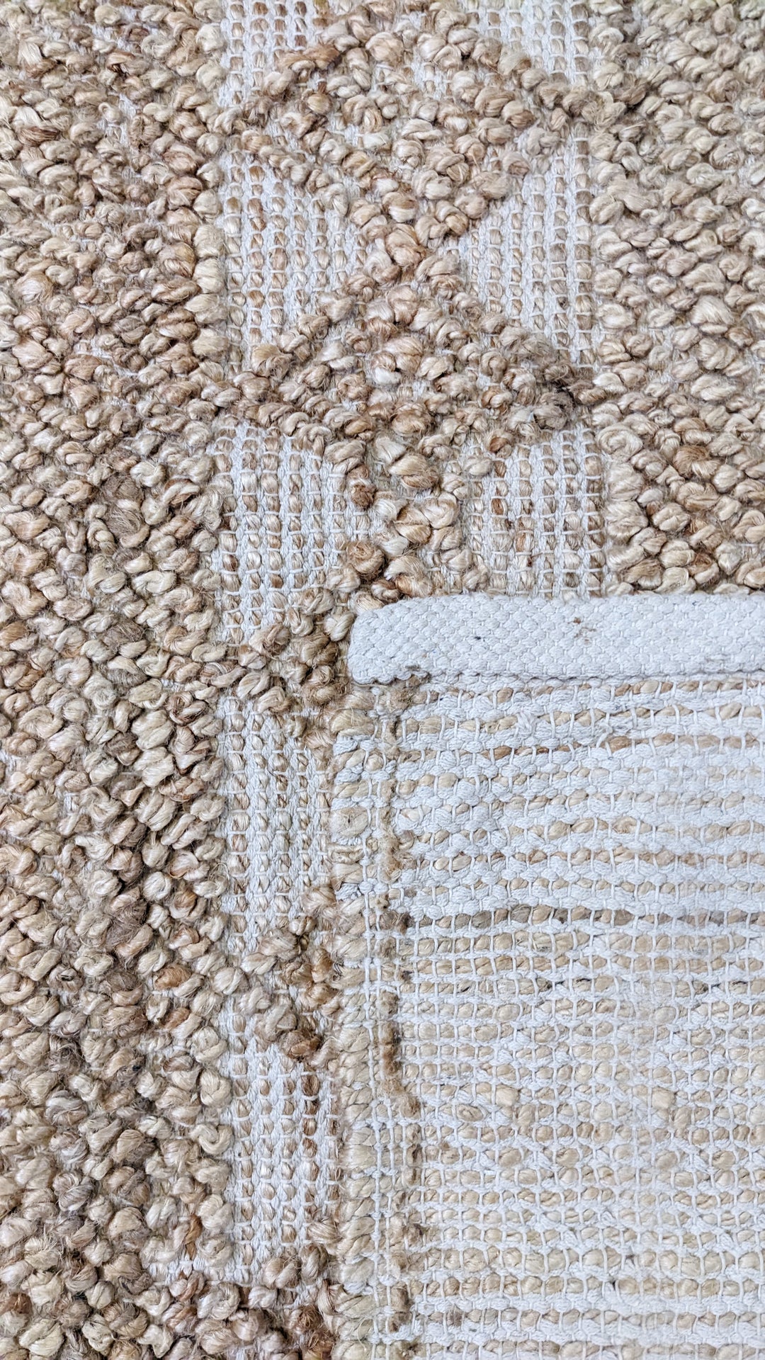 Braided Natural Jute Rug - Size: 7.4 x 4.10