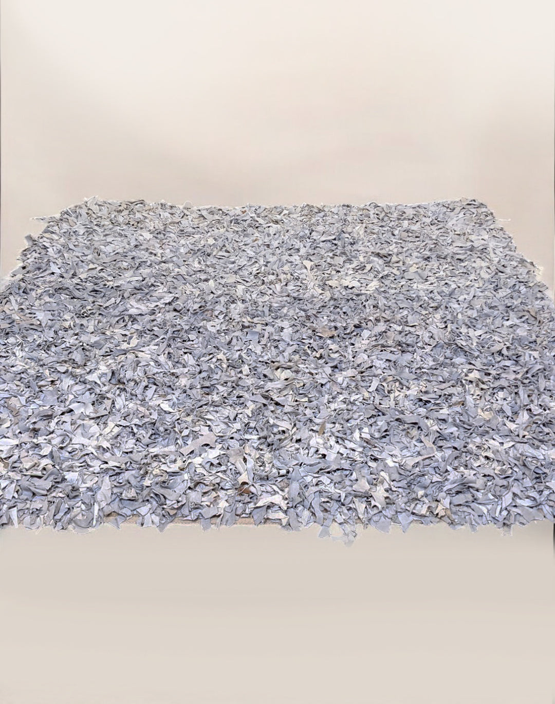 Shaggy Leather Rug - Size: 6.5 x 6.1