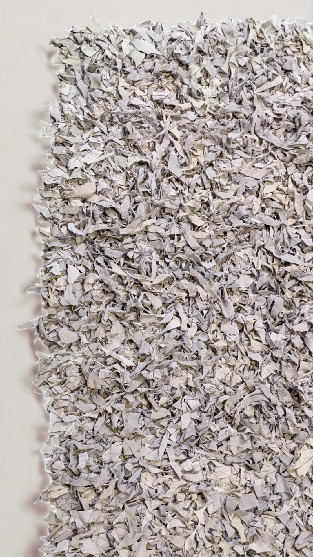 Shaggy Leather Rug - Size: 6.5 x 6.1