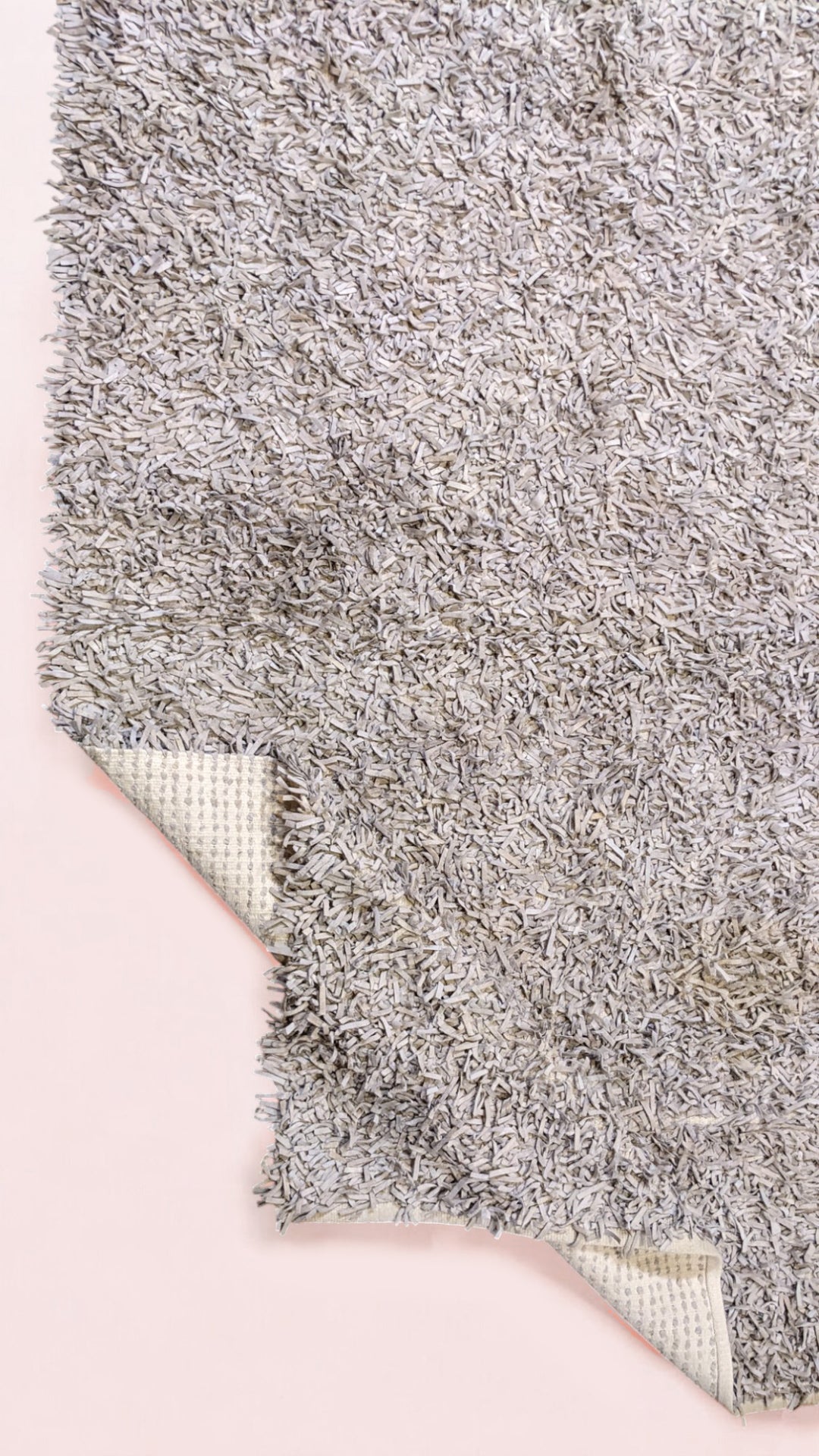 Shaggy Leather Rug - Size: 6.3 x 4