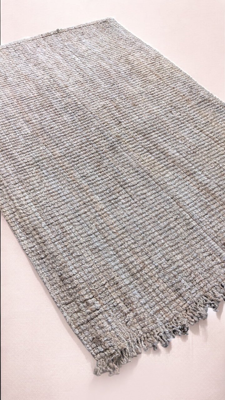 Chunky Natural Jute Rug - Size: 9 x 6